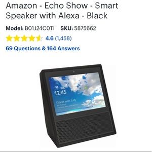 Amazon - Echo Show - Smart Speaker with Alexa